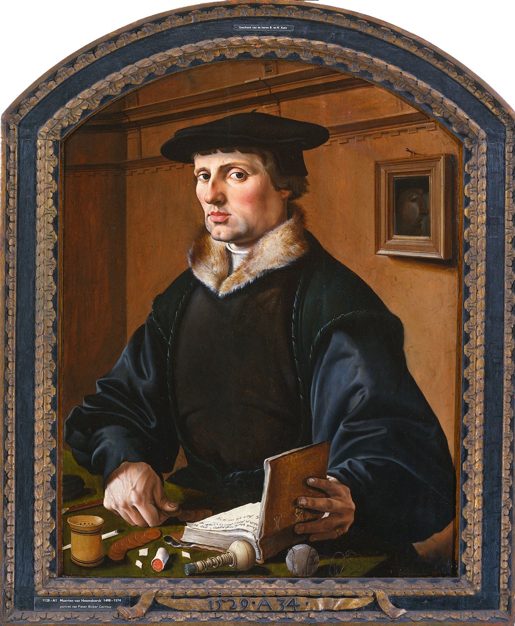 Miehen muotokuva, 1529 tekijältä Maarten van Heemskerck
