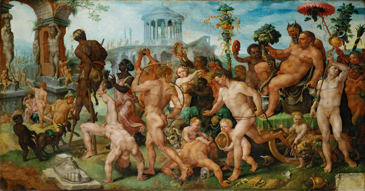 Bacchuksen voittokulkue, n. 1536 tekijältä Maarten van Heemskerck