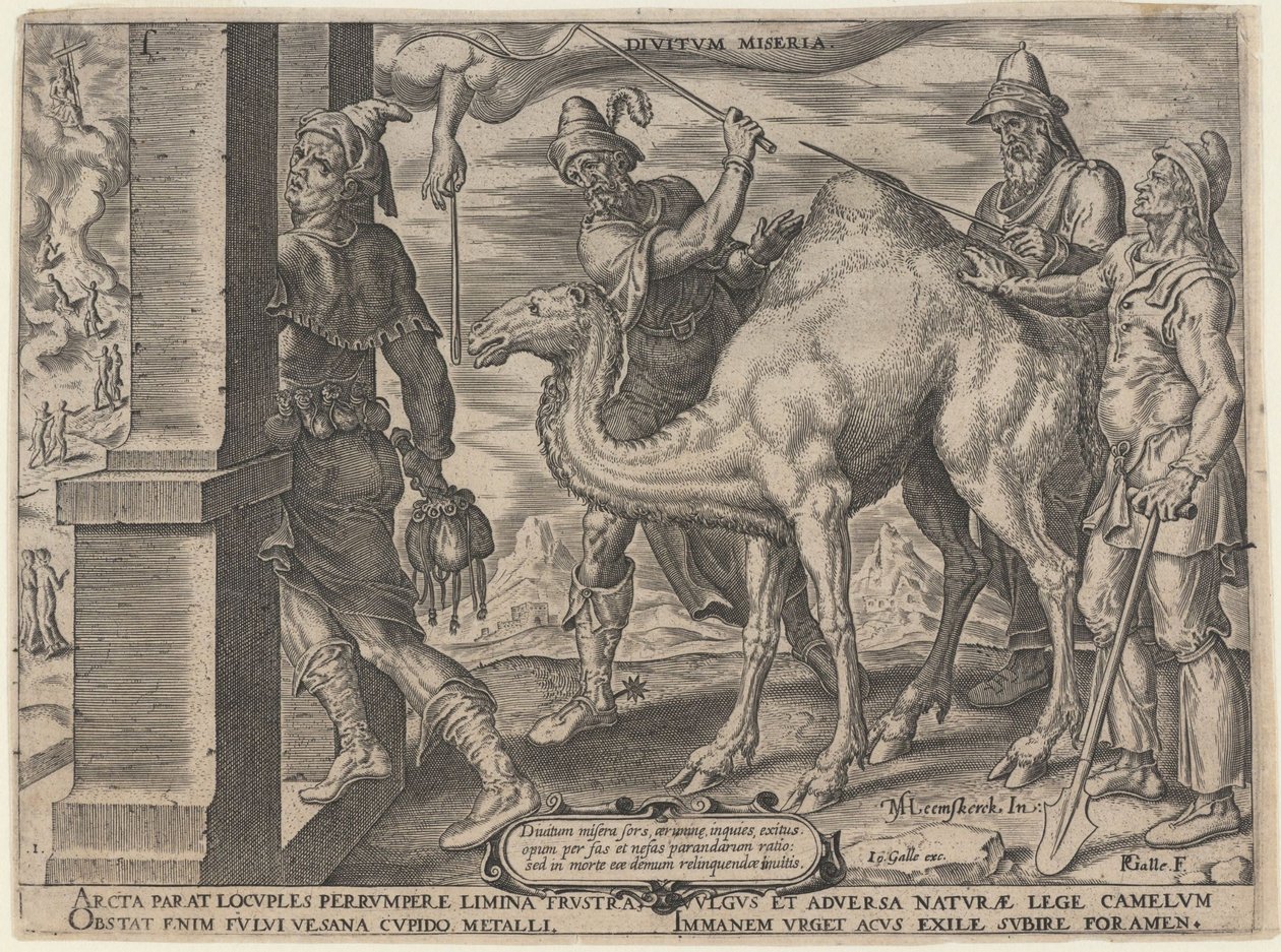 Rikkaiden onneton erä, 1563 tekijältä Maarten van Heemskerck
