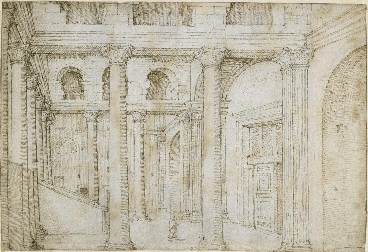 Pantheonin eteishalli tekijältä Maarten van Heemskerck