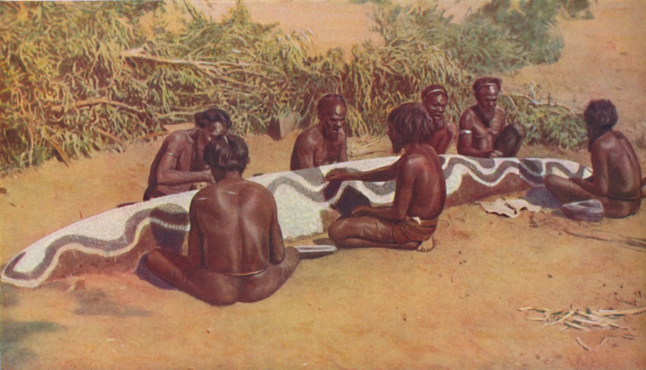 "Totemistinen rituaali Australian mustien keskuudessa", 1935 tekijältä Macmillan Publishers