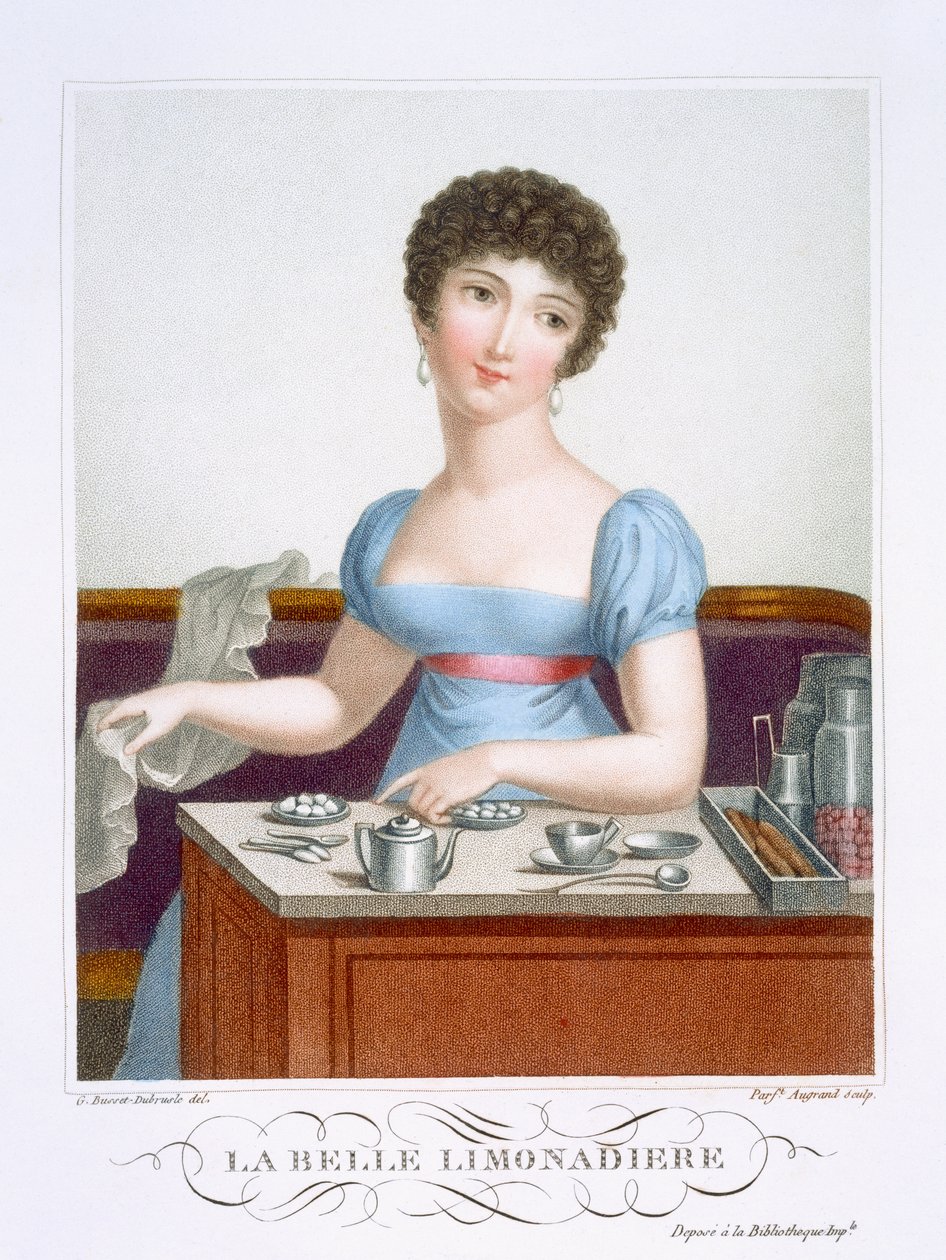 Kaunis limonadinvalmistaja, n. 1816 tekijältä Madame G. Busset Dubruste