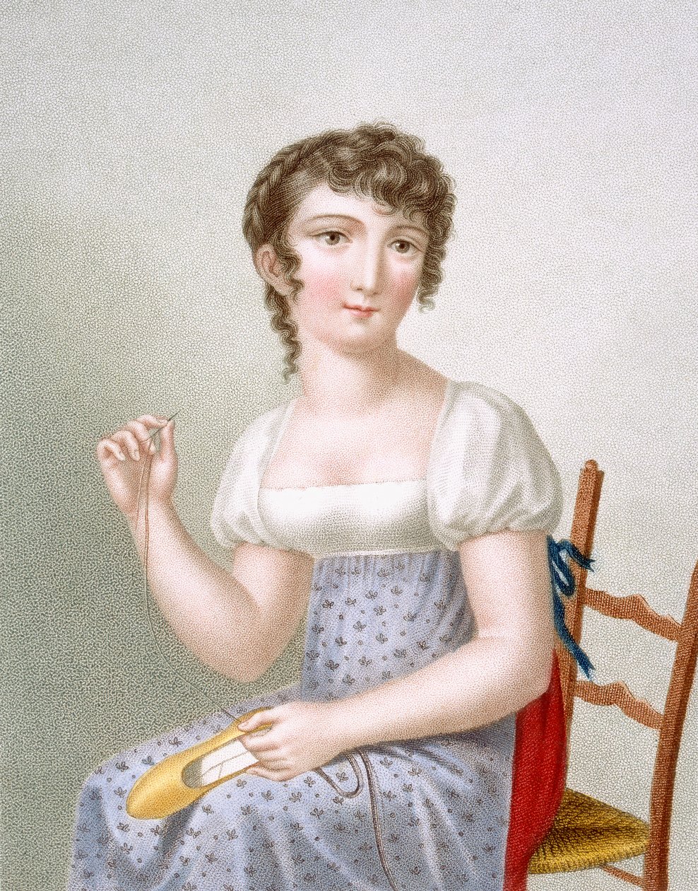 Brodeeraaja, kaivertanut Duthe, n. 1816 tekijältä Madame G. Busset Dubruste