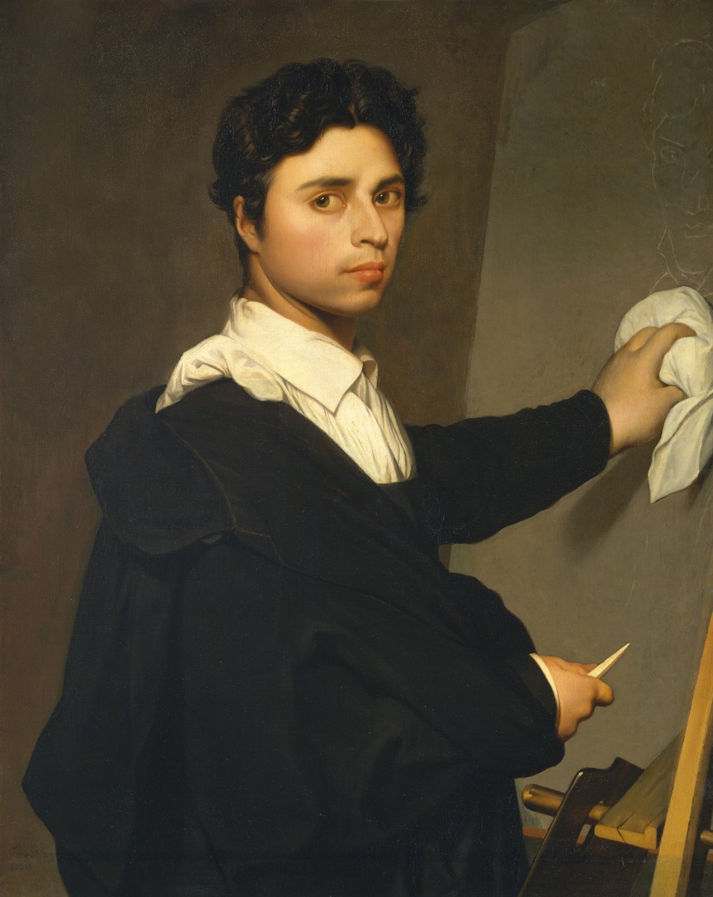 Ingres 1780-1867 nuorena miehenä, n. 1850-60. tekijältä Madame Gustave Hequet