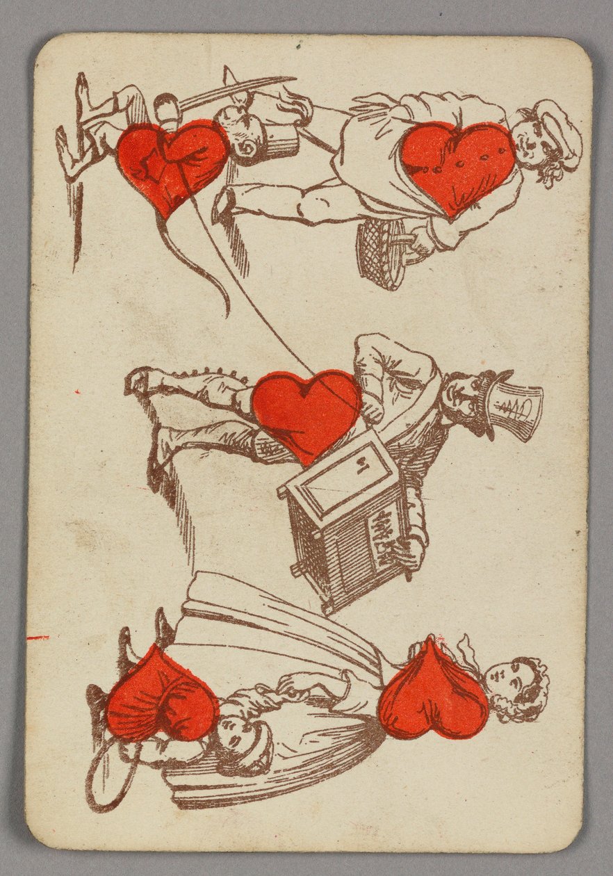 Pelikortti, Five of Hearts tekijältä Made by B.P. Grimaud