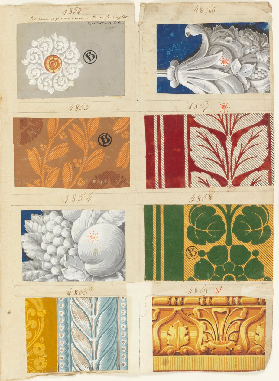 Esimerkkikirja (Ranska), 1822–30 tekijältä Made by Jacquemart and Bénard