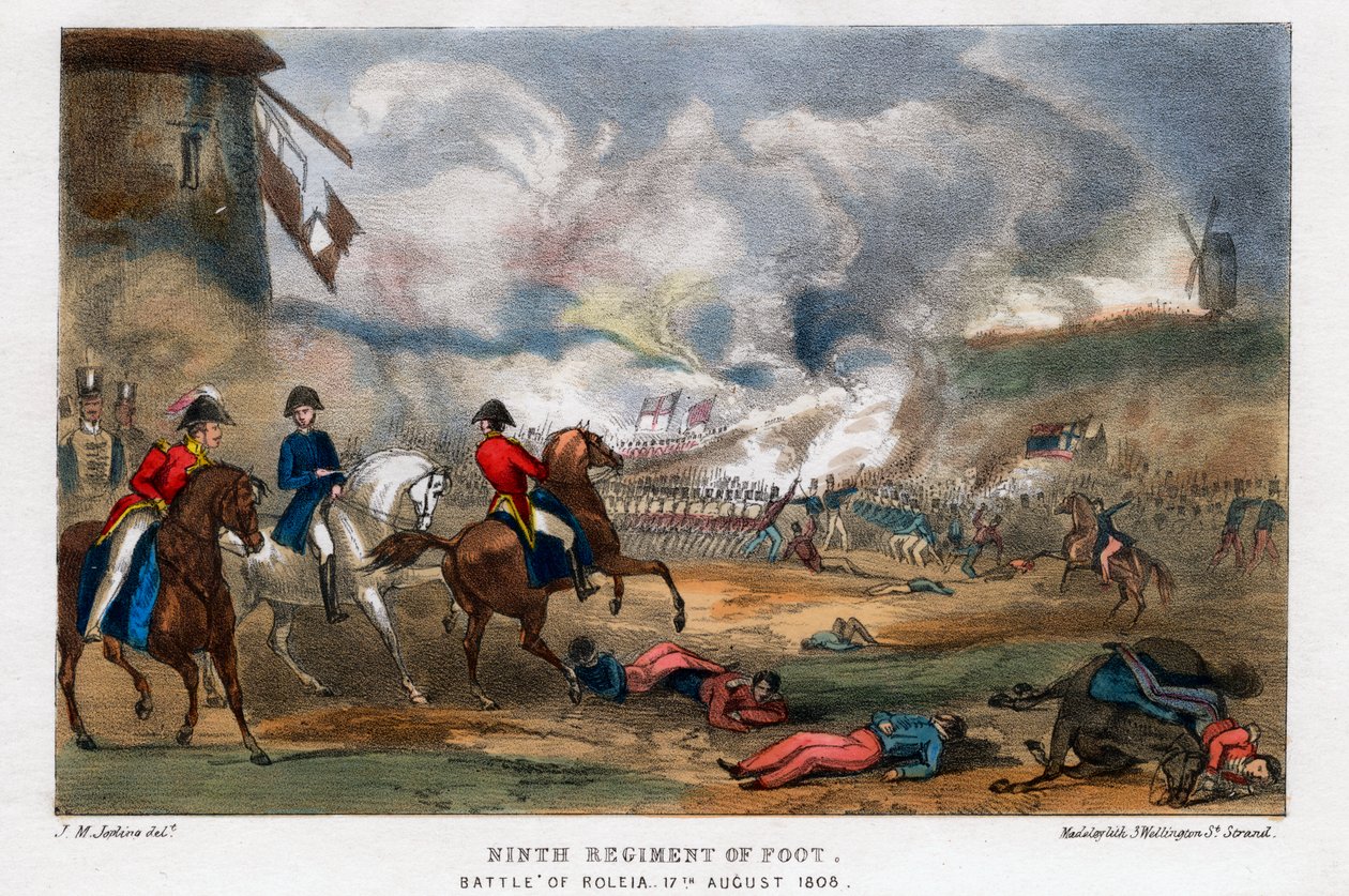 Novè Regiment de Peu, Batalla de Roleia, Portugal, 17 d