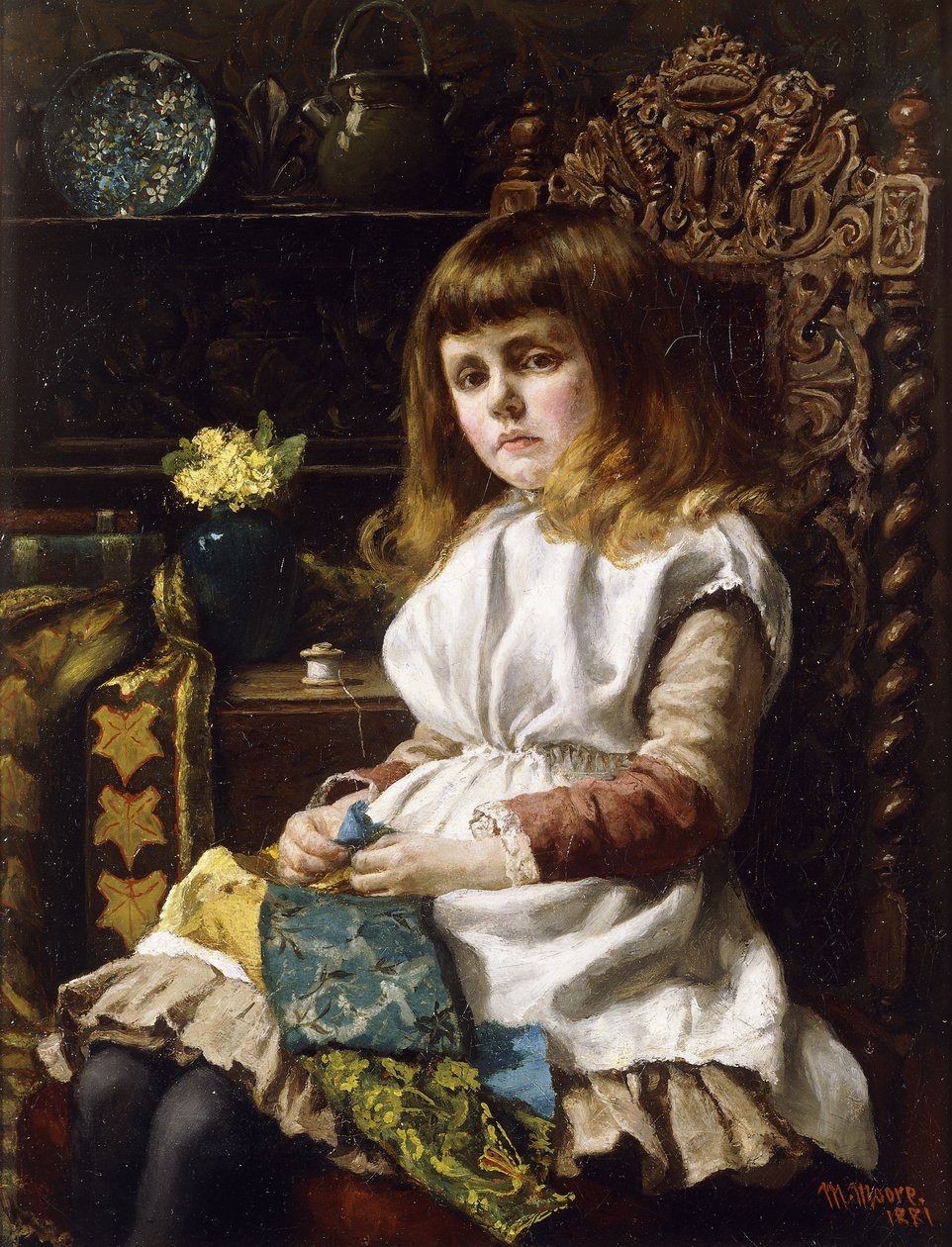 Väsyneet sormet, 1881 tekijältä Madena Moore