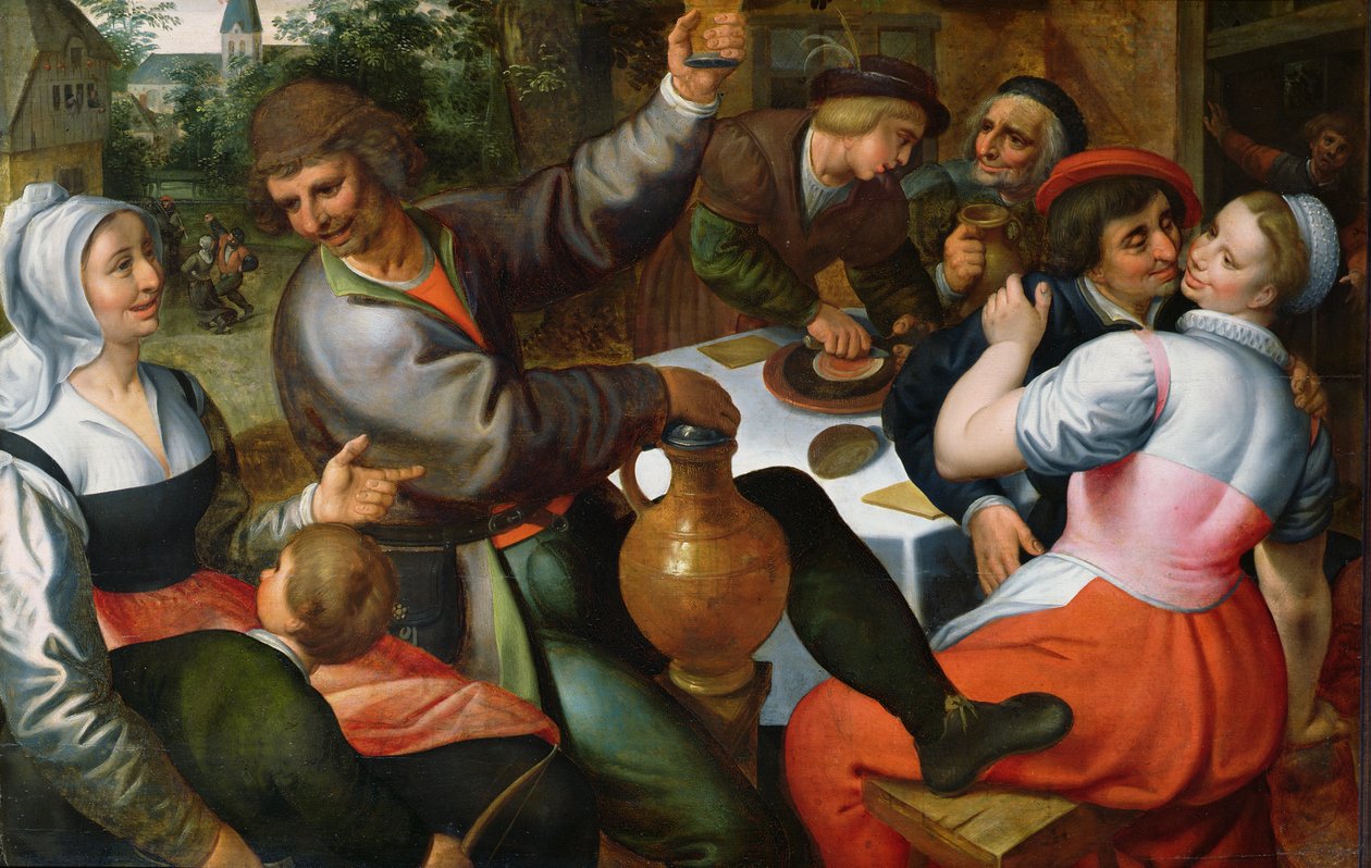 Talonpoikaisjuhla, 1566 tekijältä Maerten van Cleve