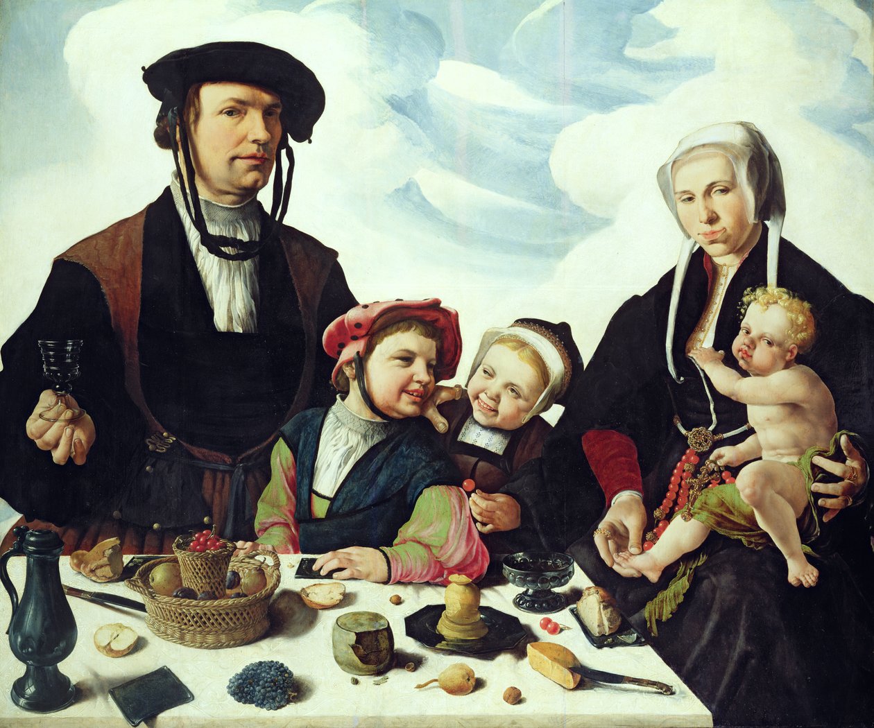 Pieter Jan Foppeszoon ja hänen perheensä, 1530 tekijältä Maerten van Heemskerck