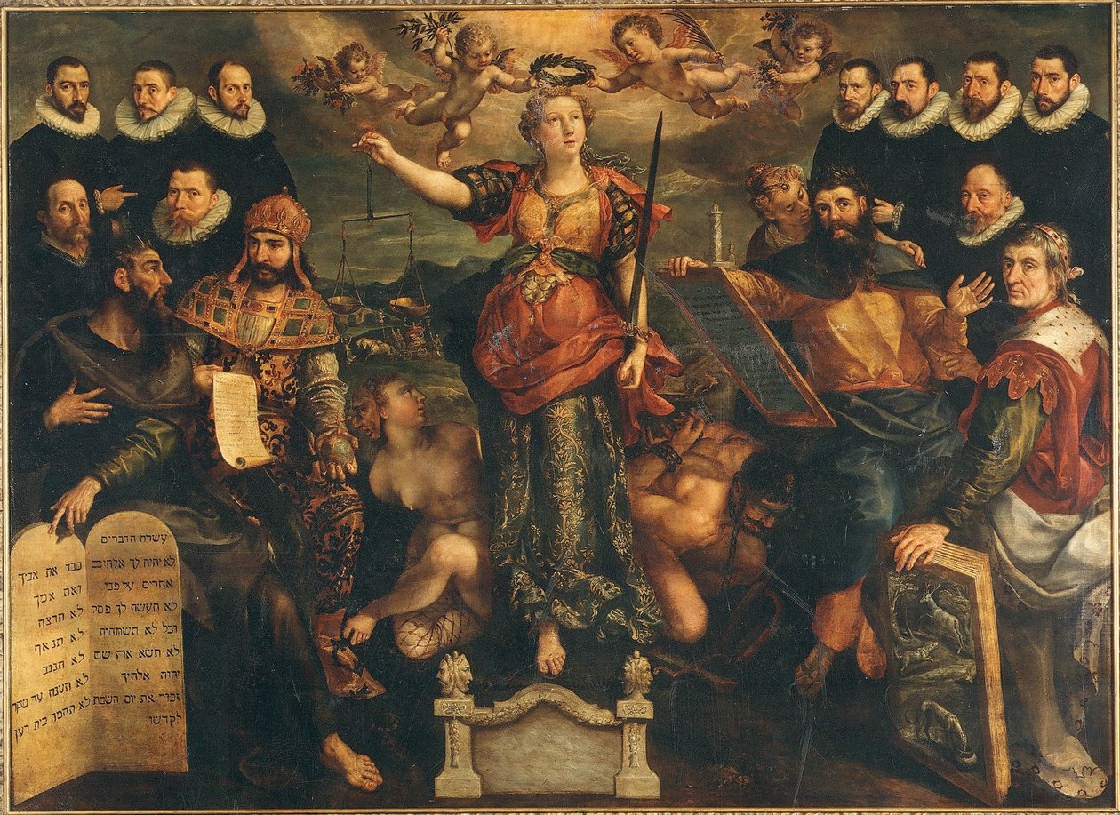 Brabantin rahapajan tuomioistuin Antwerpenissä, 1594. tekijältä Maerten Vos de