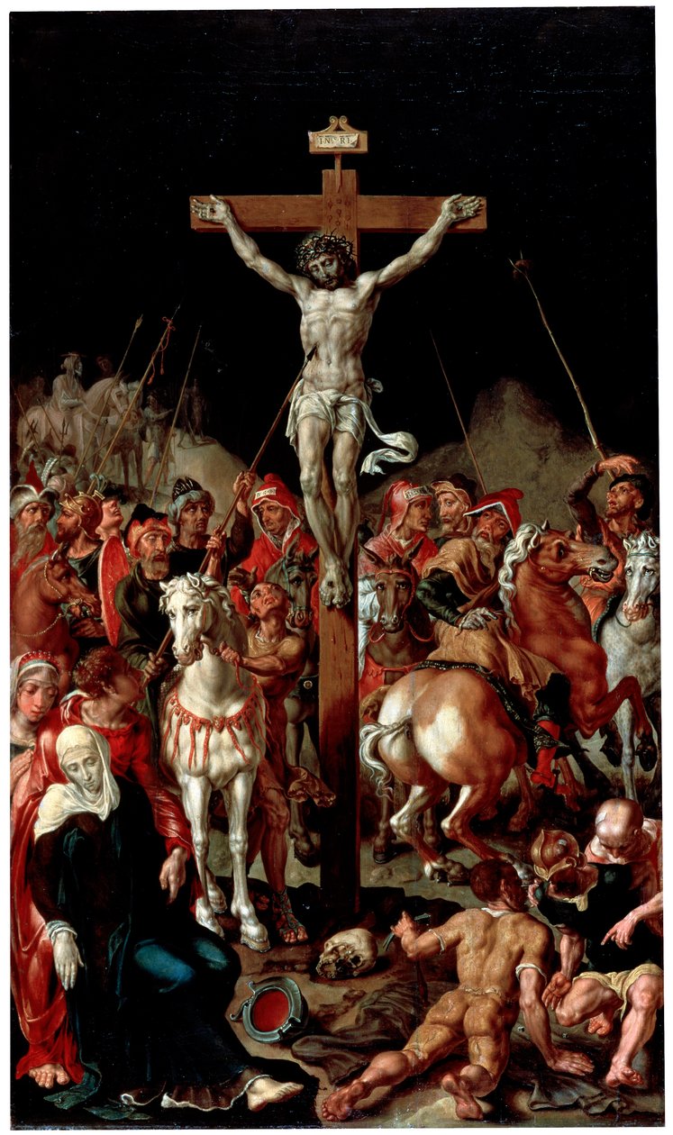 Golgata, vuosien 1545 ja 1550 välillä tekijältä Maerten van Heemskerck