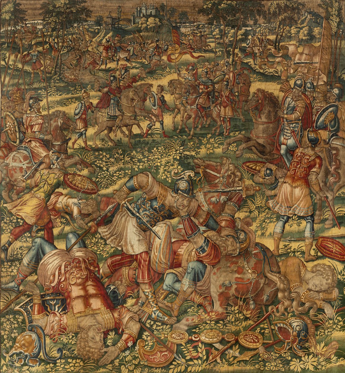 Tarina Gideonista, 1500-luvun loppu (silkki ja villa) tekijältä Maerten van Heemskerck