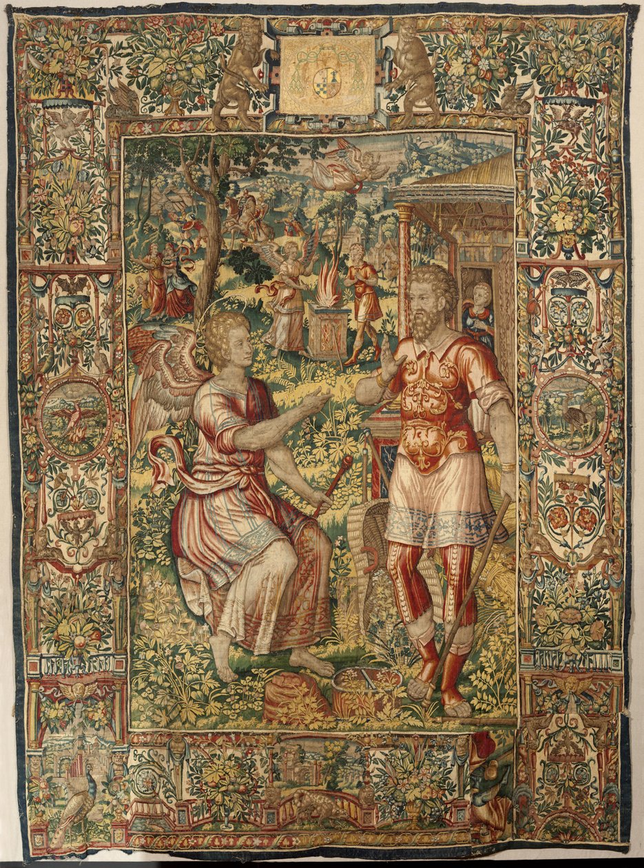 Tarina Gideonista, 1500-luvun loppu (silkki ja villa) tekijältä Maerten van Heemskerck