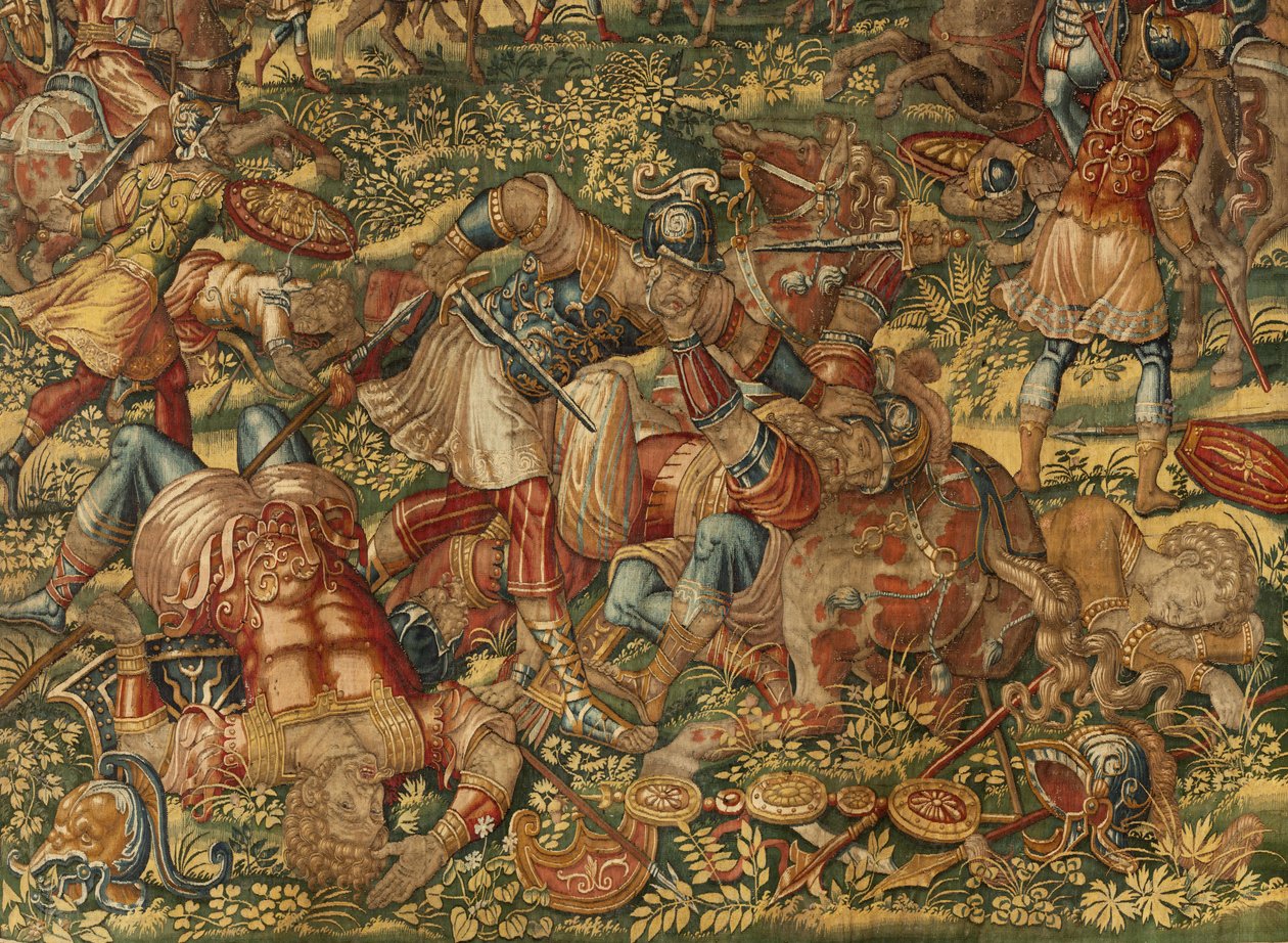 Tarina Gideonista, 1500-luvun loppu (silkki ja villa) tekijältä Maerten van Heemskerck