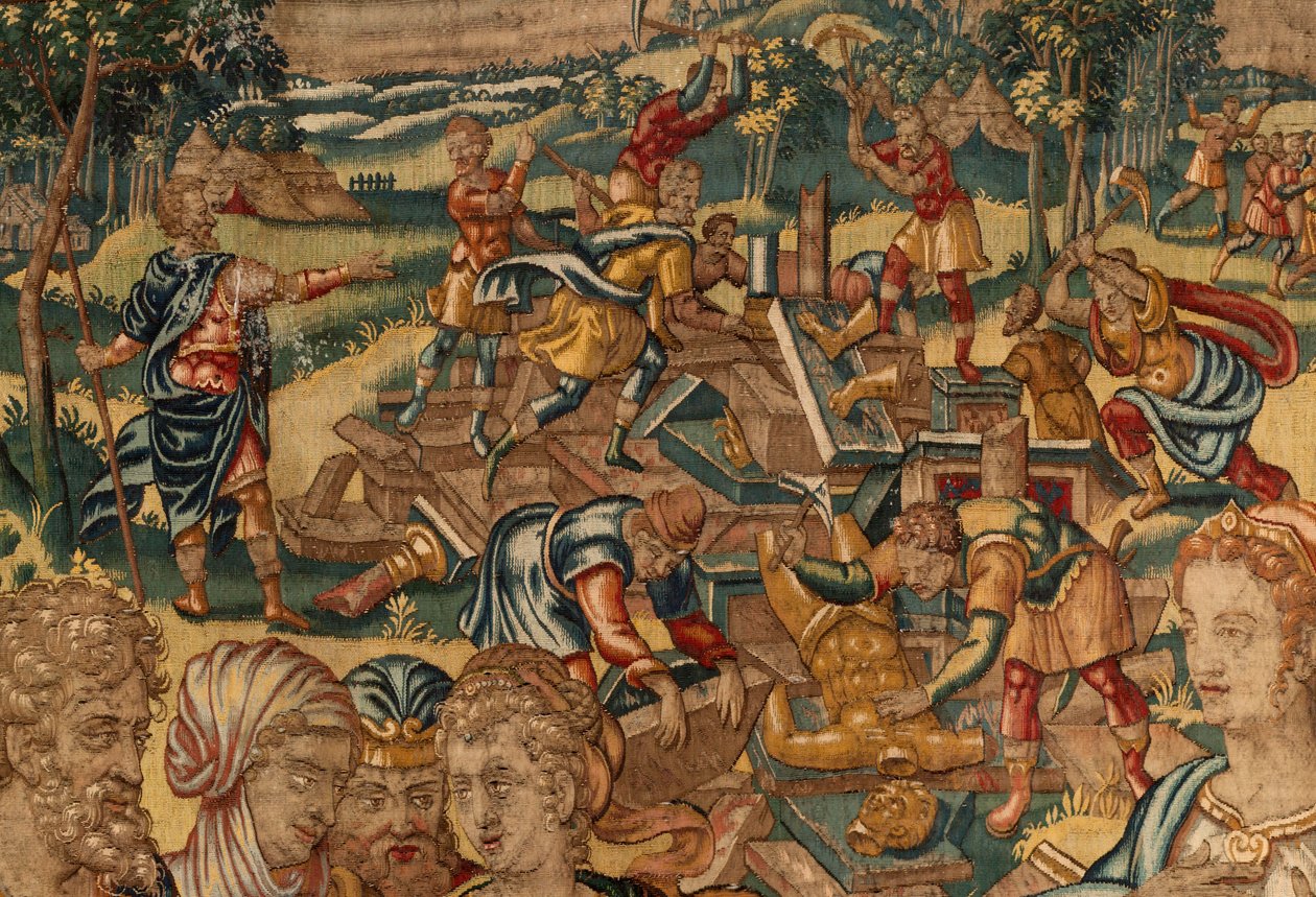 Tarina Gideonista, 1500-luvun loppu (silkki ja villa) tekijältä Maerten van Heemskerck