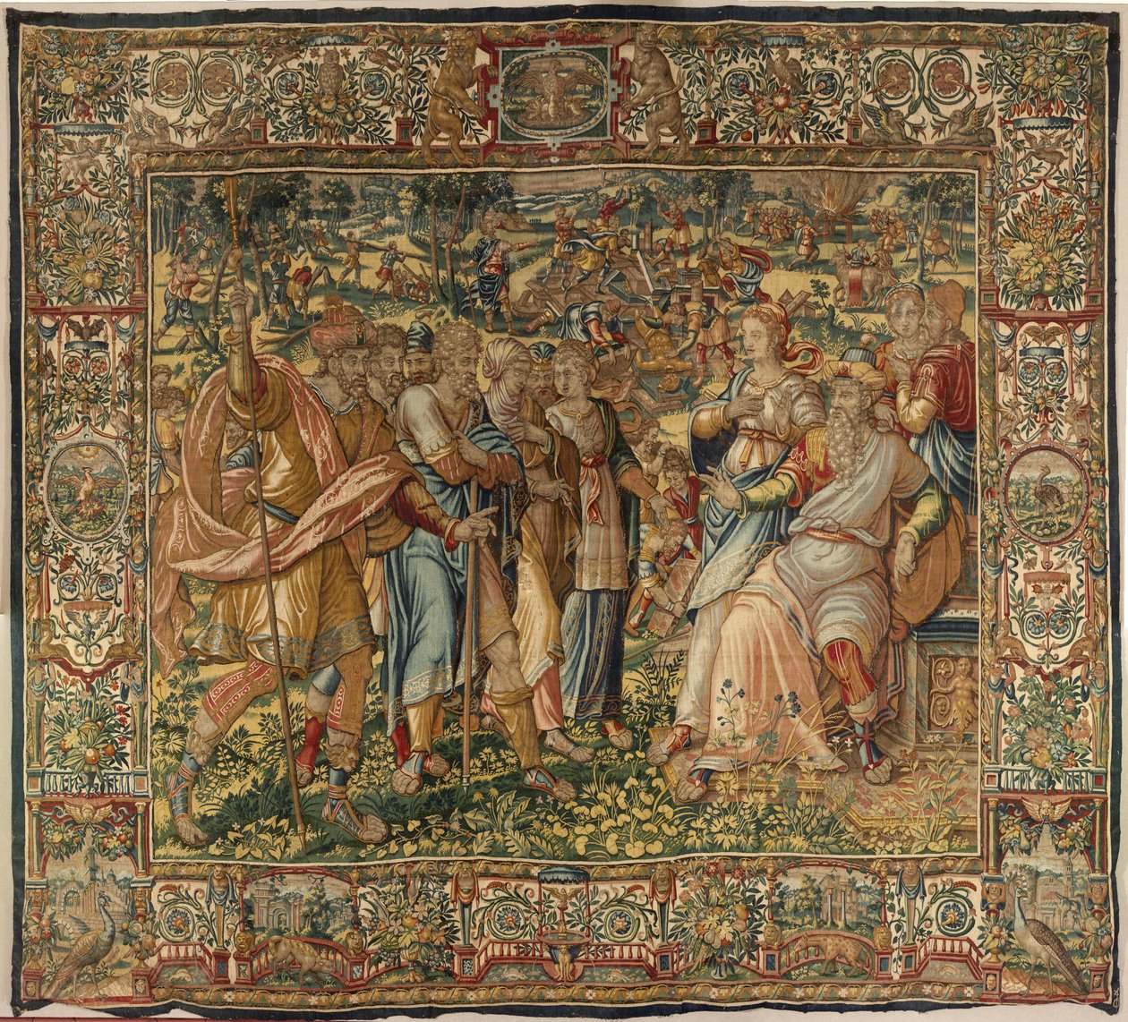 História de Gideão, final do século XVI (seda e lã) tekijältä Maerten van Heemskerck
