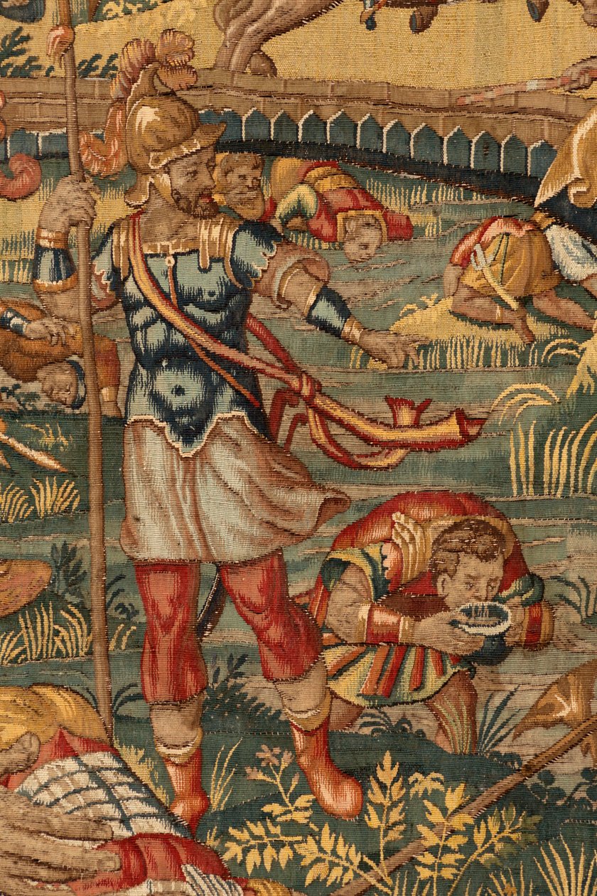 Tarina Gideonista, 1500-luvun loppu (silkki ja villa) tekijältä Maerten van Heemskerck