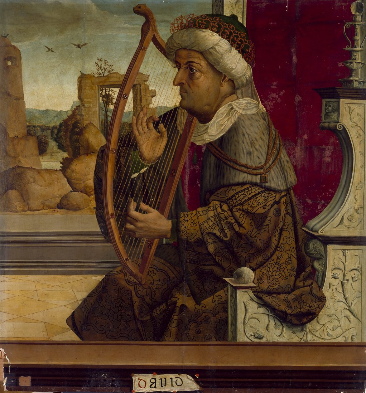 Kuningas Daavid, n. 1525 tekijältä Maestro de Becerril