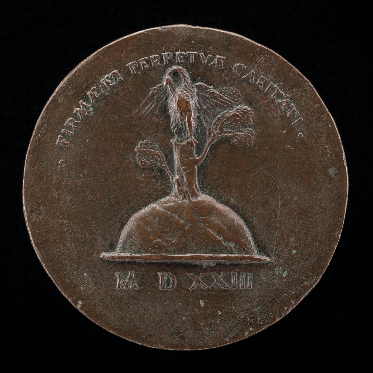 Pelikaani hurskaudessaan [käänteinen], 1523. tekijältä Maffeo Olivieri