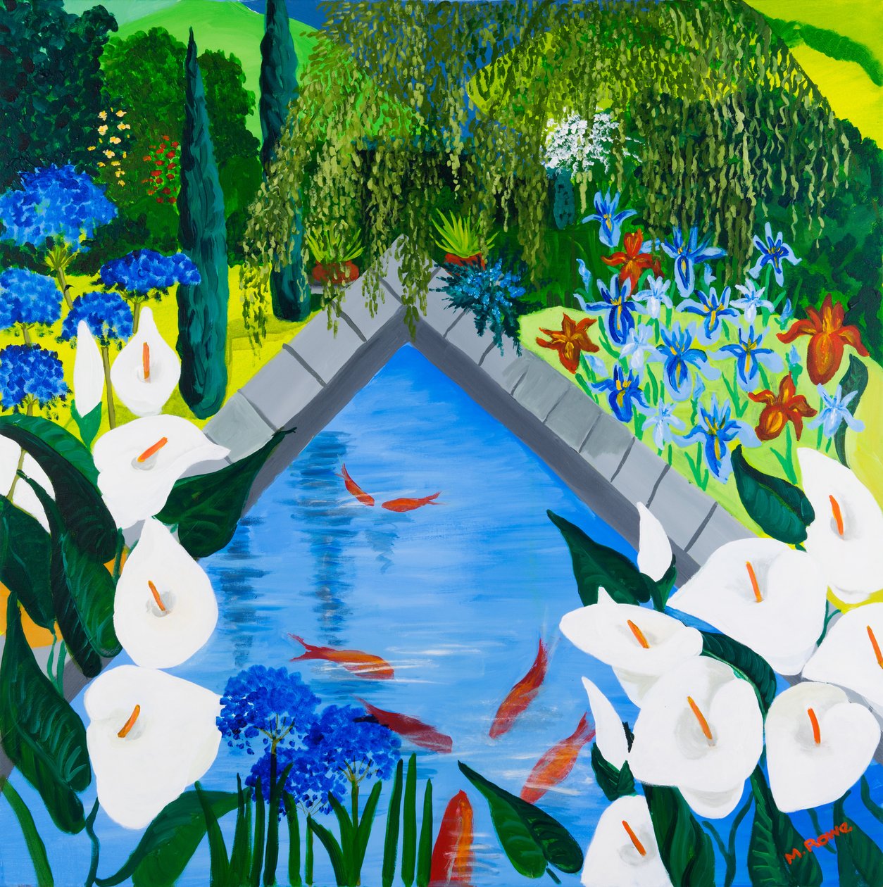 Arums by the Pond, 2013 tekijältä Maggie Rowe