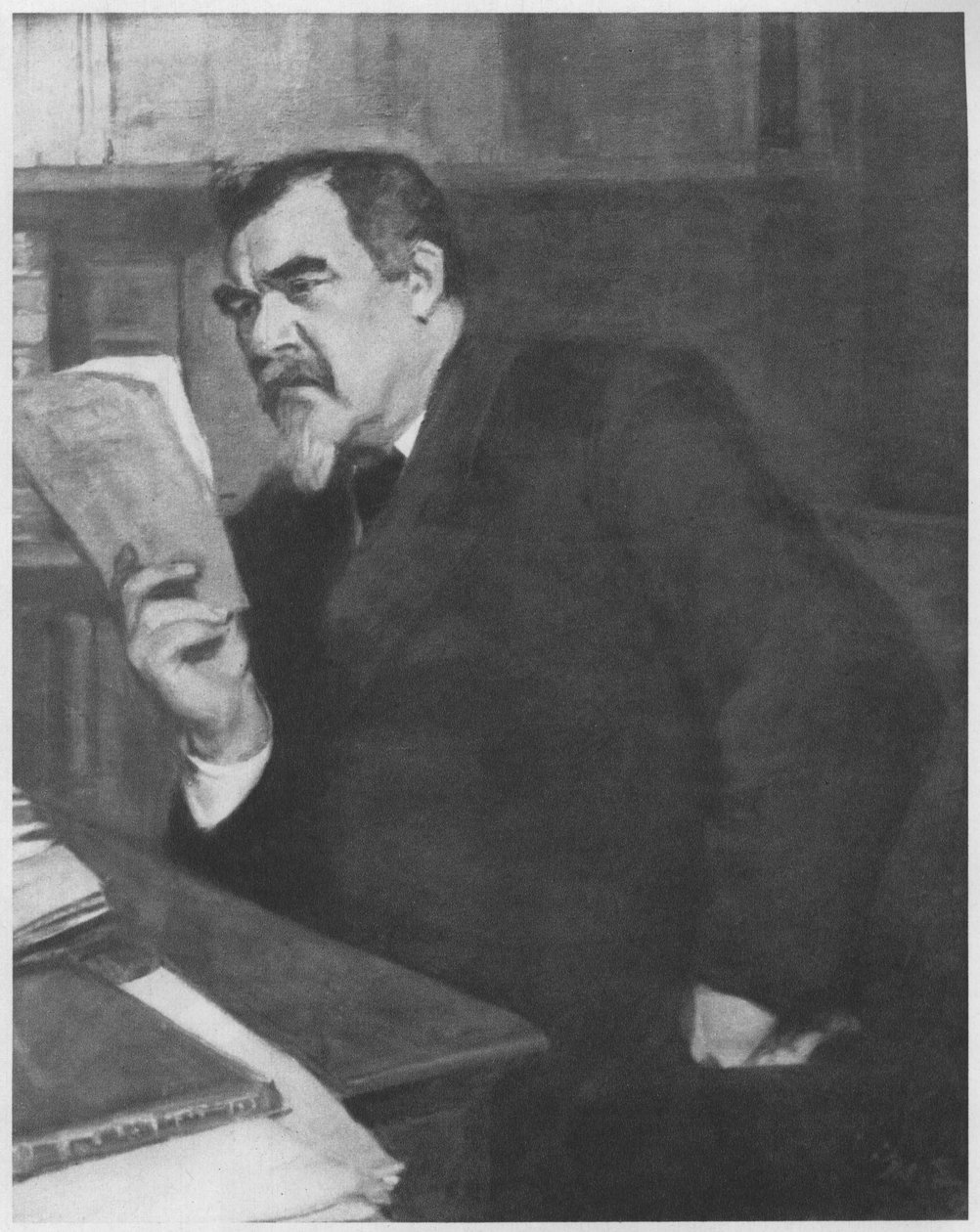 Bildnis des Staatsrats Th. Rein. Beschreibung lt. Quellen tekijältä Magnus Enckell