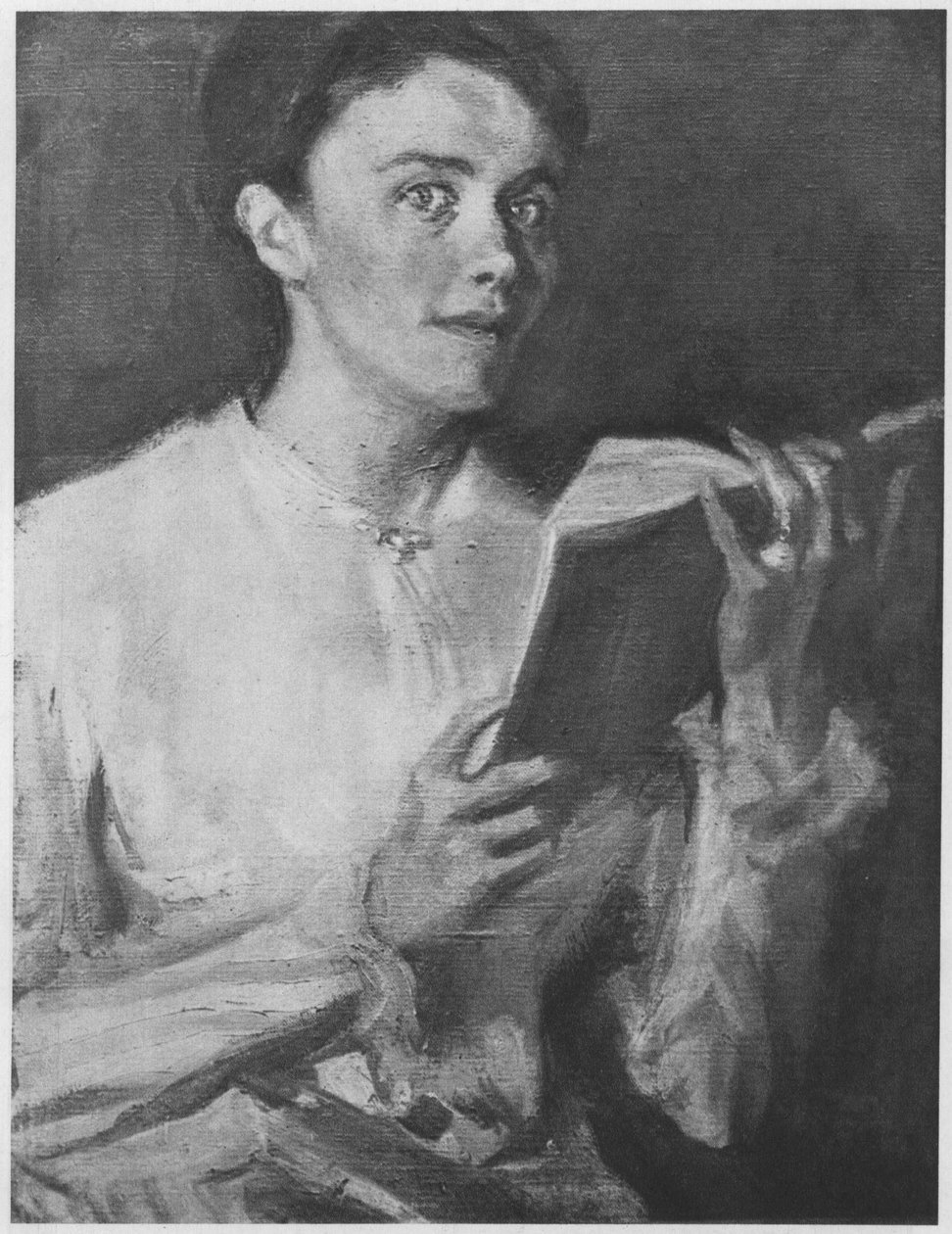 Lesende Frau. Beschreibung lt. Quellen tekijältä Magnus Enckell