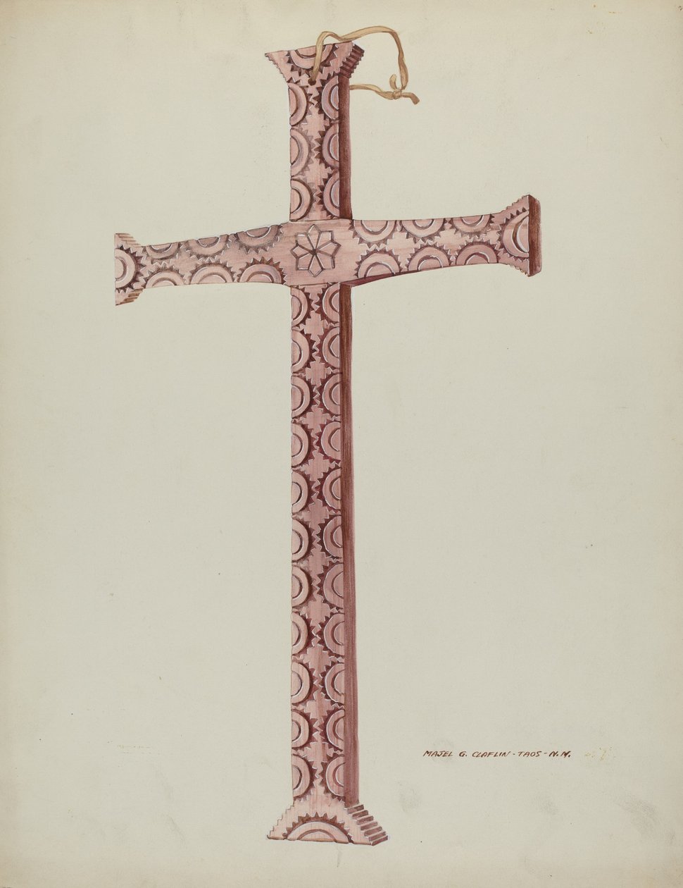 Cedar Cross, n. 1937. tekijältä Majel G. Claflin