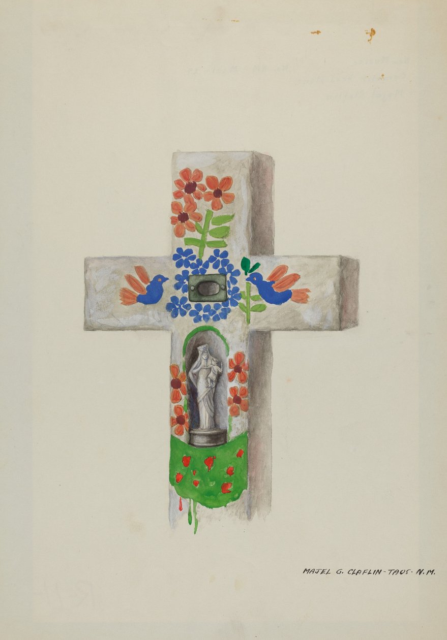 Sementtipääkivi, n. 1937. tekijältä Majel G. Claflin