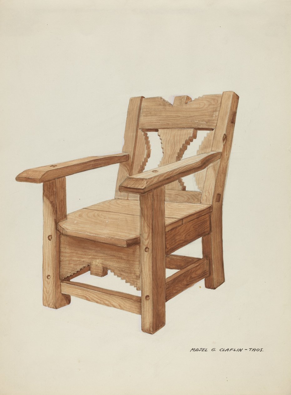 Tuoli, c. 1937. tekijältä Majel G. Claflin