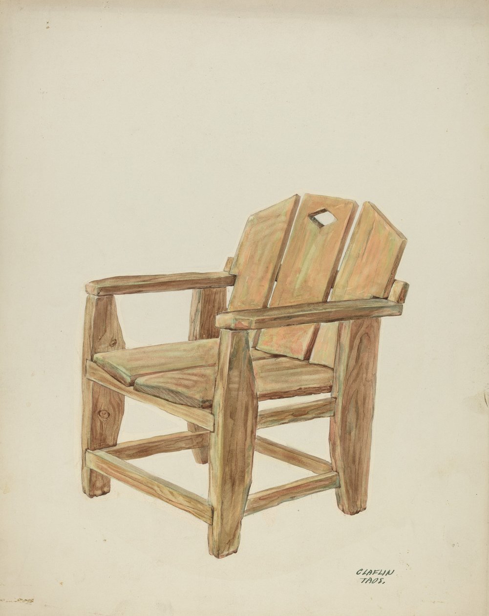 Tuoli, c. 1938. tekijältä Majel G. Claflin