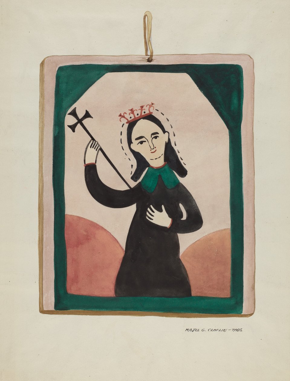Neitsyt alttaritaulu, n. 1937. tekijältä Majel G. Claflin
