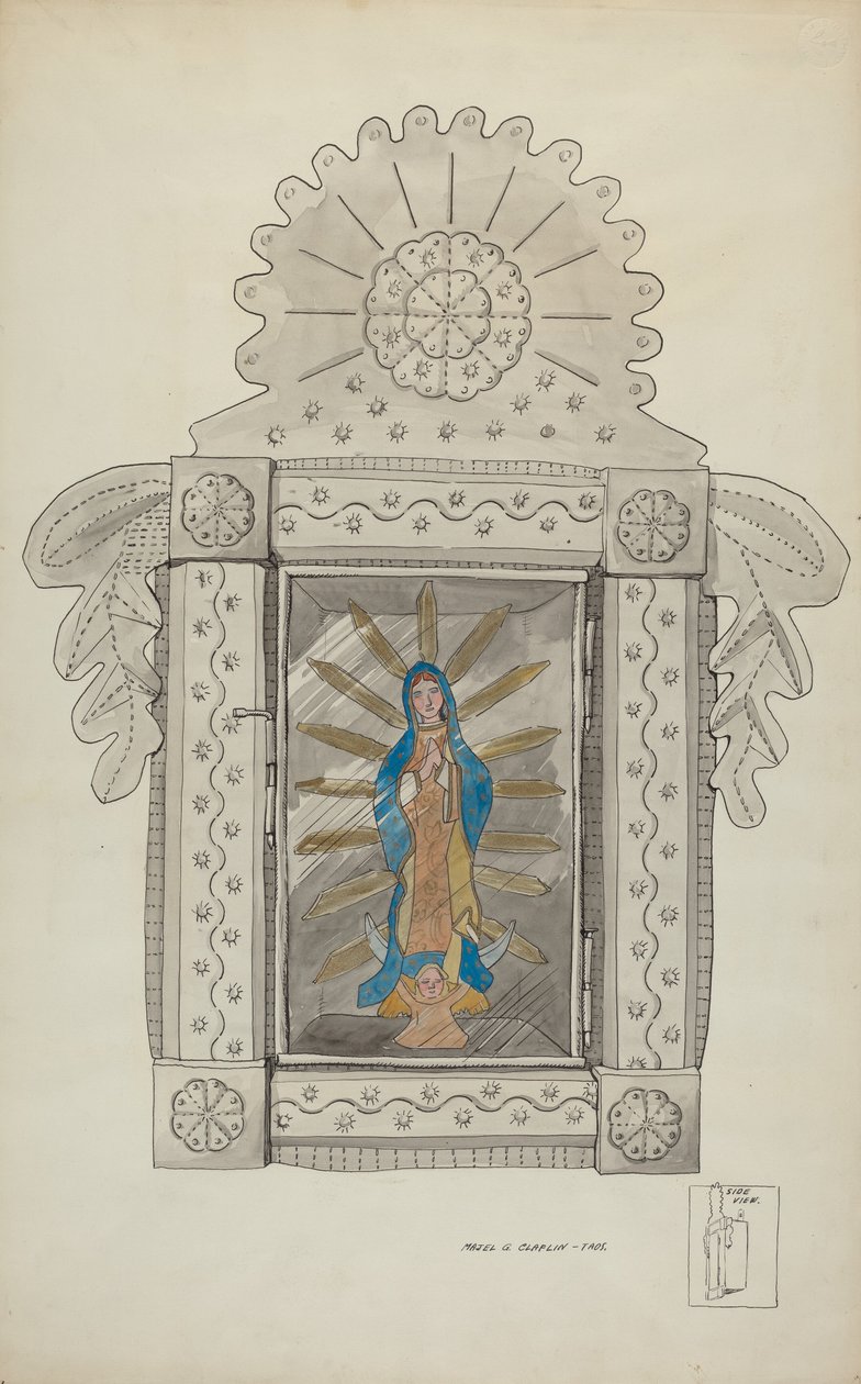 Tin Niche, joka sisältää Guadeloupe Bulk, c. 1936. tekijältä Majel G. Claflin