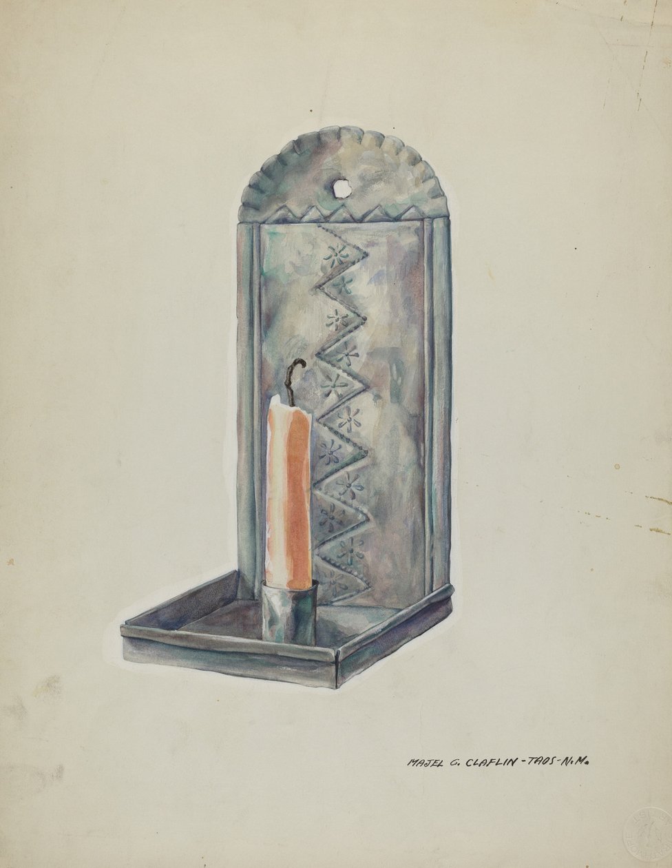 Tin Sconce, 19351942. tekijältä Majel G. Claflin