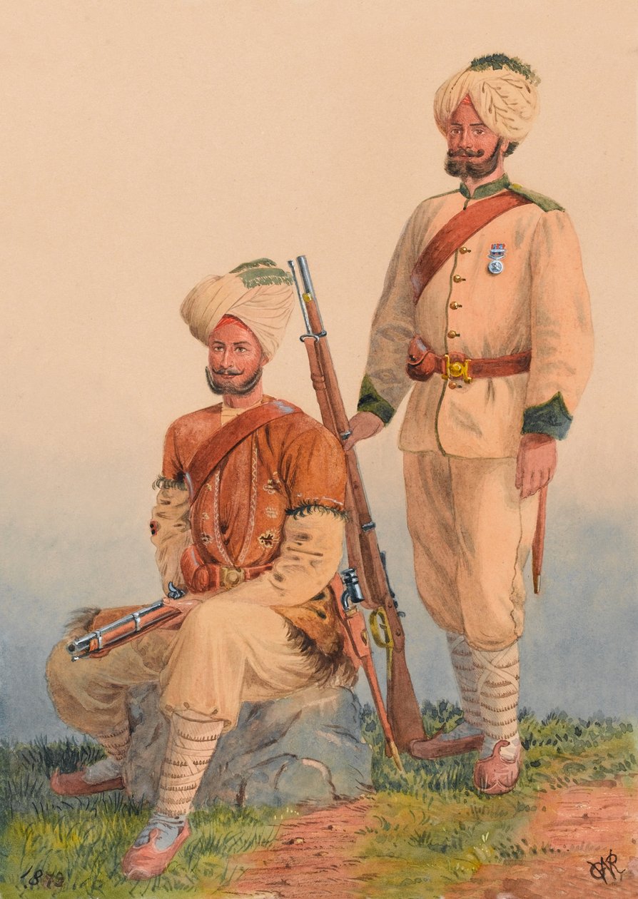 Kenraali Robertsin Sikh Orderlies, Dewa Singh ja Dehan Singh, 3rd Punjab Frontier Force tekijältä Major General R.G. Woodthorpe