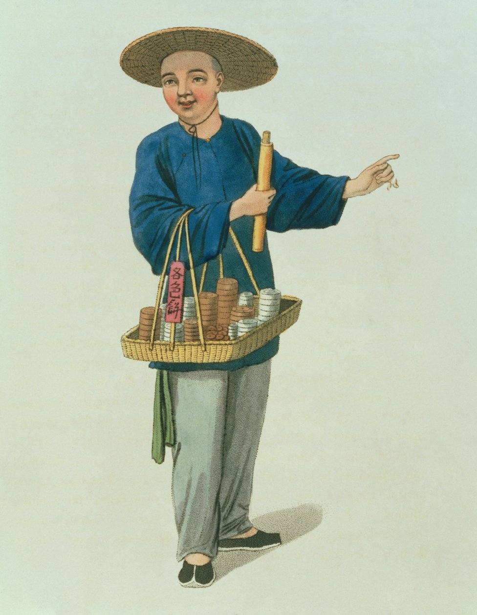 Apothecary, levy 26 teoksesta "The Costume of China", kaiverrettu J. Dadley, 1800 tekijältä Major George Henry Mason