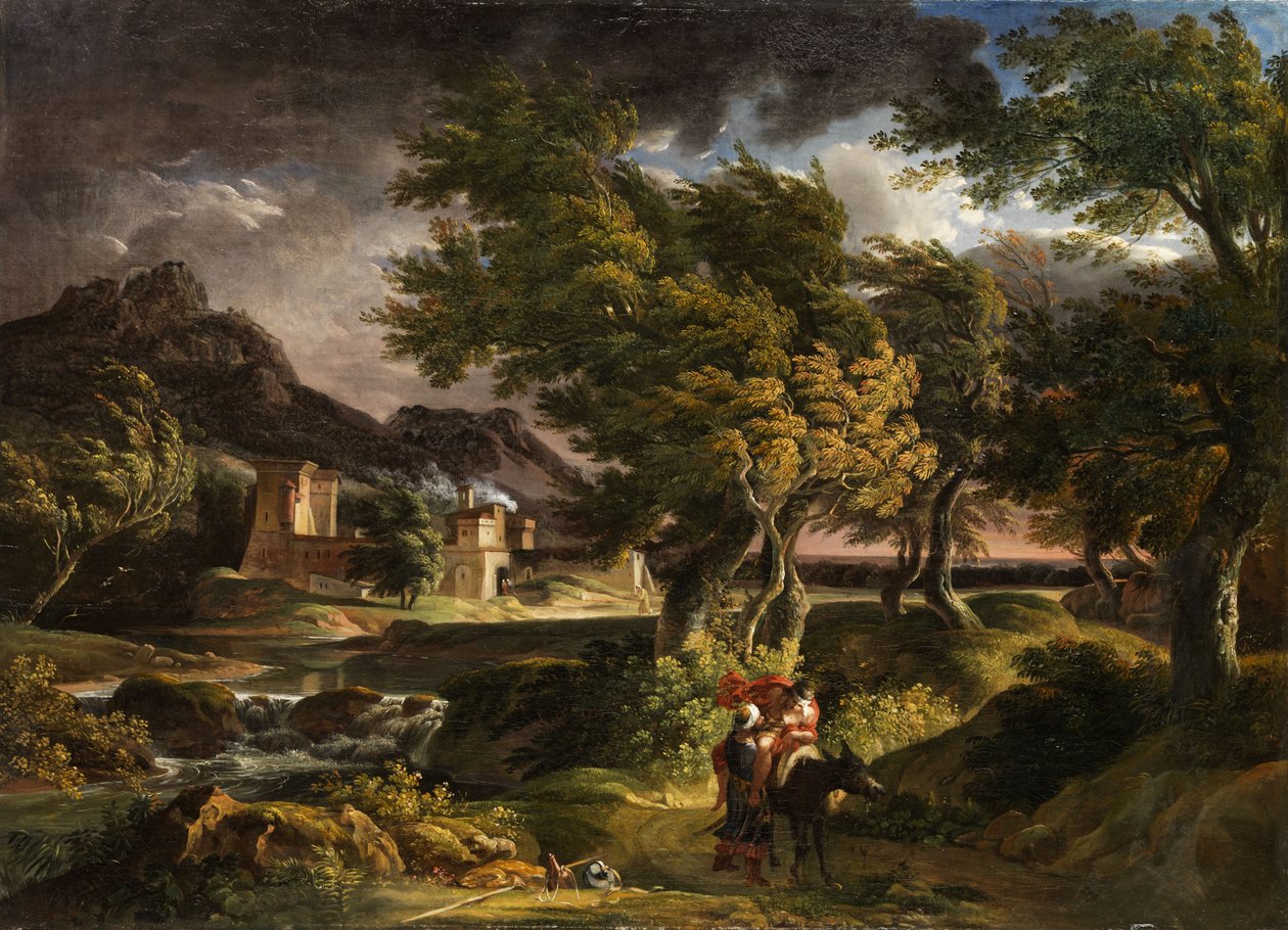 Gewittrige Landschaft tekijältä Johann Christian Reinhart