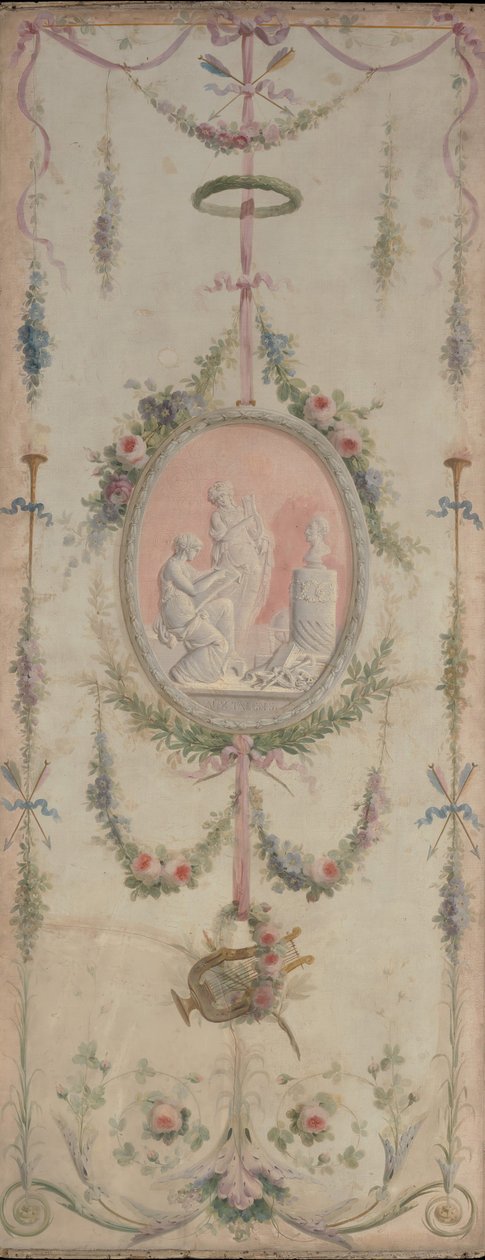 Koristepaneeli yksi parista, 1700-luku. tekijältä Manner of Le Riche