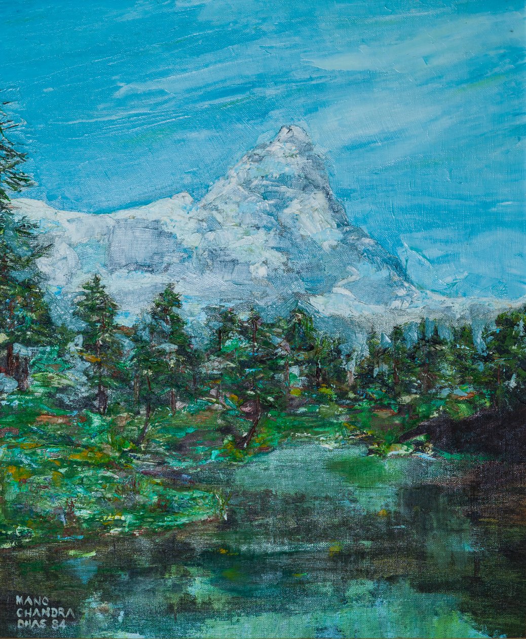 Mont Blanc tai Monte Bianco Italian puolelta tekijältä Mano Chandra Dhas