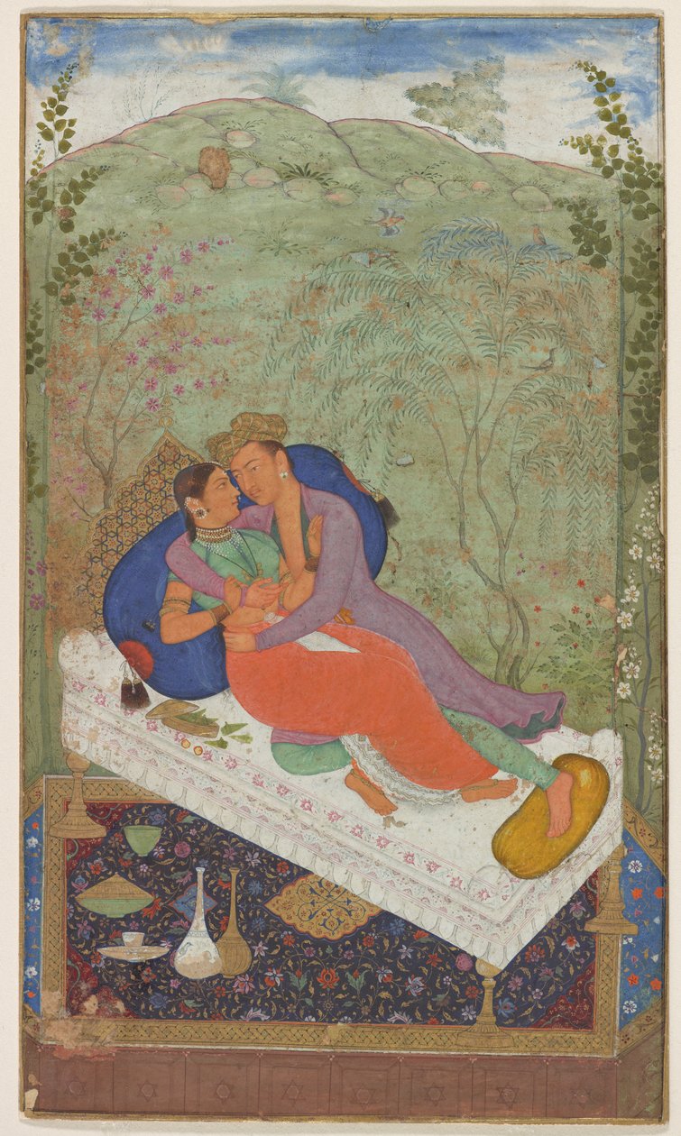 Sulttaani Murad ja puoliso, n. 1597. tekijältä Manohar