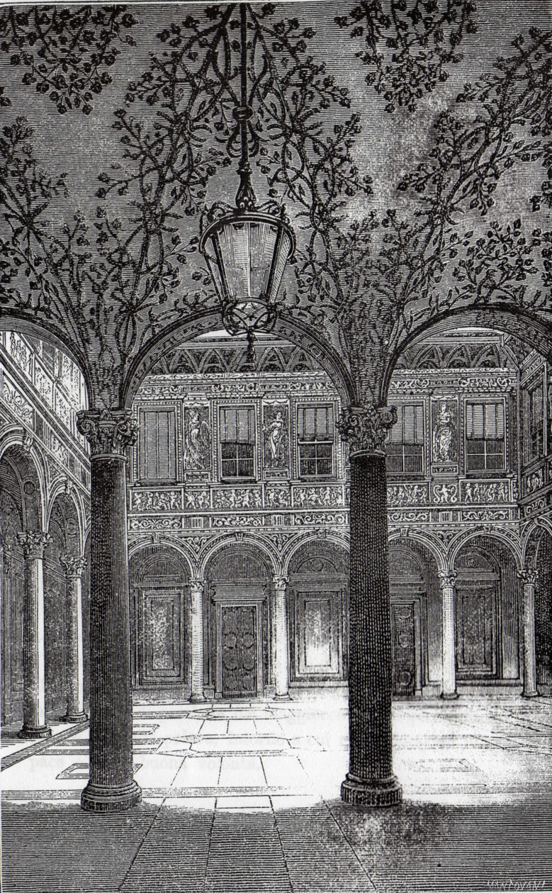 Palazzo Biglin sisäpiha tekijältä Mantovani
