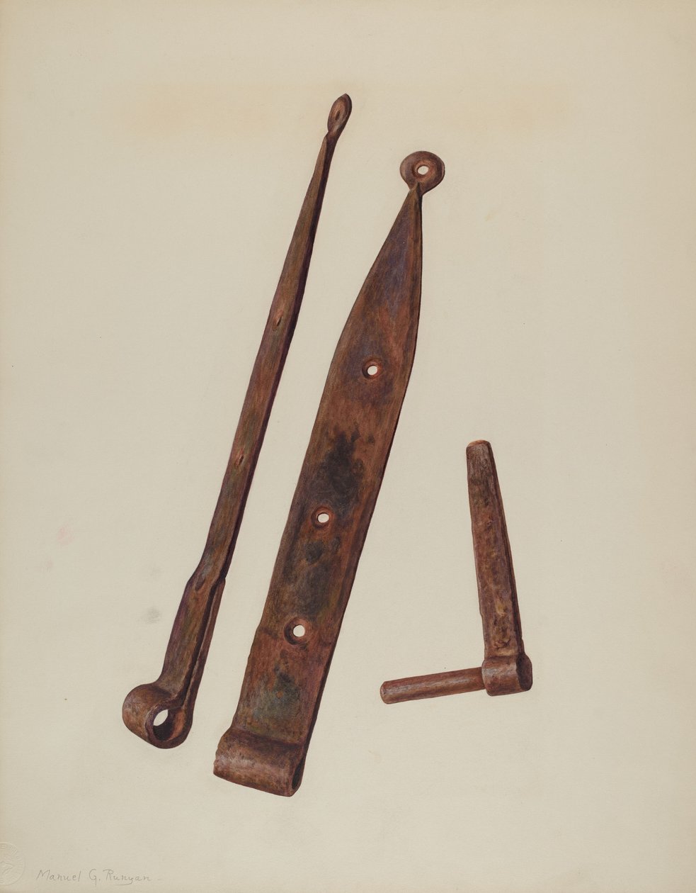 Saranat ja pultti, c. 1939. tekijältä Manuel G. Runyan