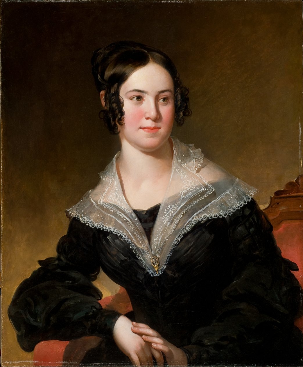 Muotokuva naisesta 1840 (Öljy kankaalle) tekijältä Manuel Joachim de Franca