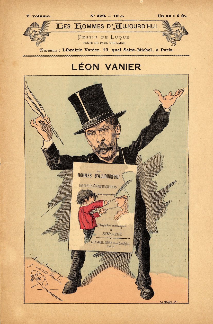 The Men of Todayn kansi, numero 320, kuvitus: Manuel Luque (1854-1919): Teksti Paul Verlaine - Vanier Leon (1847-1896) tekijältä Manuel Luque