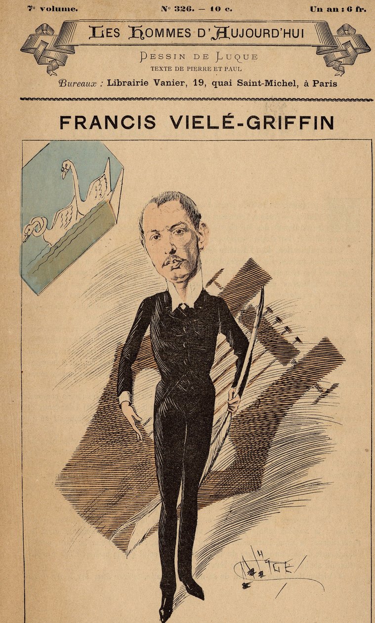 The Men of Todayn kansi, numero 326, kuvitus Manuel Luque (1854-1919): Lyre - Francis Viele-Griffin (Vanha Griffin) (1864-1937) tekijältä Manuel Luque