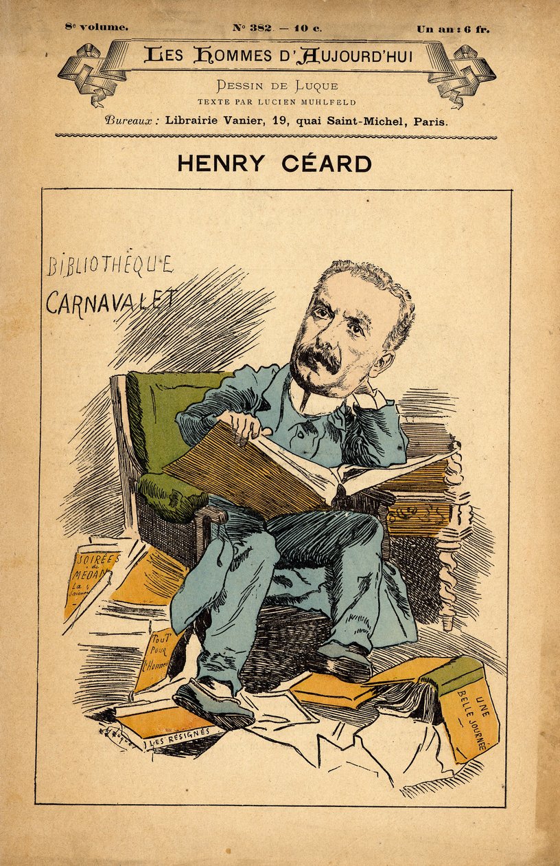 The Men of Todayn kansi, numero 382, ​​kuvitus: Manuel Luque (1854-1919): Carnavalet - Ceard Henry (1851-1924) tekijältä Manuel Luque