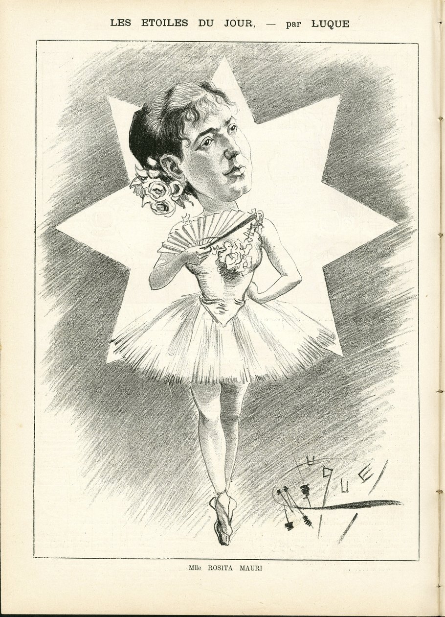 Manuel Luquen (1854-1919) kuvitus elokuvassa La Caricature (1880) tekijältä Manuel Luque