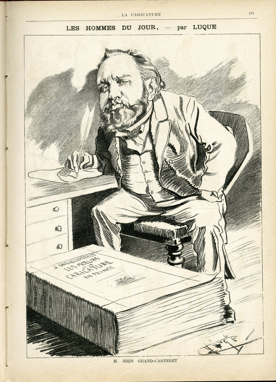 Manuel Luquen (1854-1919) kuvitus elokuvassa La Caricature (1880) tekijältä Manuel Luque