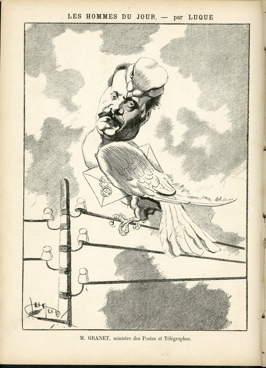 Manuel Luquen (1854-1919) kuvitus elokuvassa La Caricature (1880) tekijältä Manuel Luque