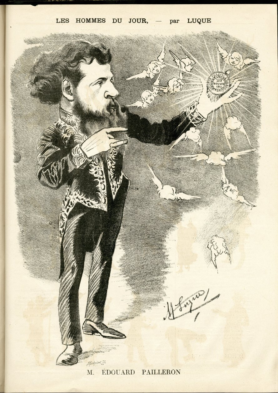 Manuel Luquen (1854-1919) kuvitus elokuvassa La Caricature (1880) tekijältä Manuel Luque